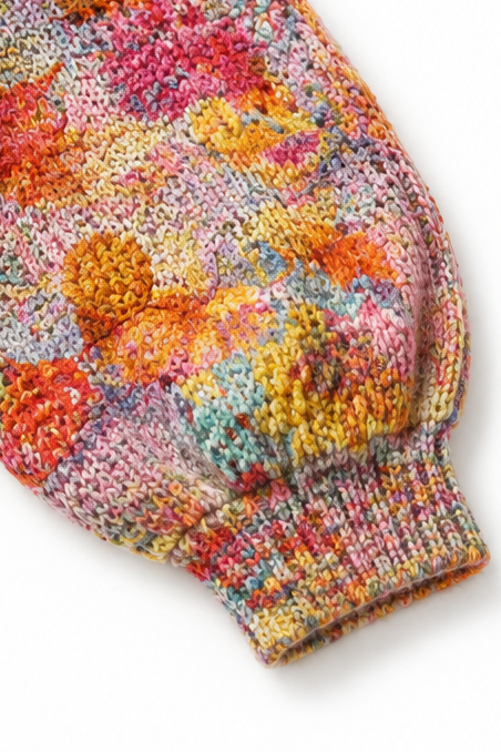 Alys Elegant Painterly Floral Open Front Cardigan - image 7
