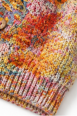 Alys Elegant Painterly Floral Open Front Cardigan - image 8