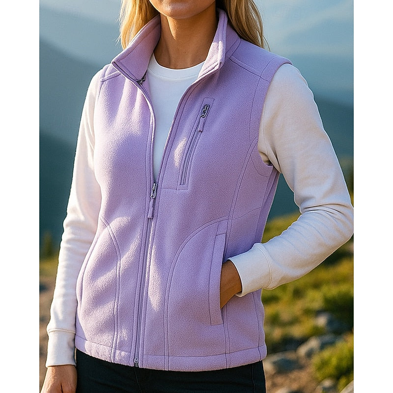 Chloe sleeveless vest jacket with pockets