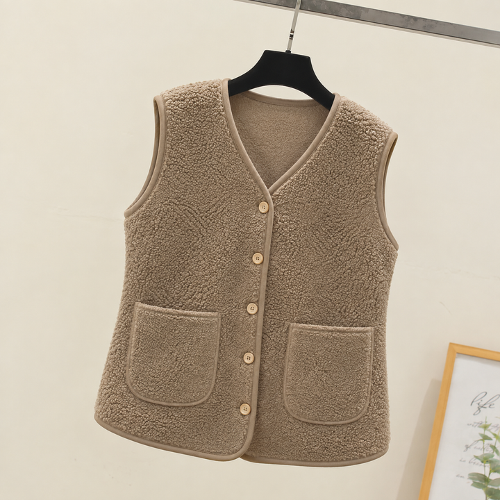 Bethany classic sleeveless vest jacket