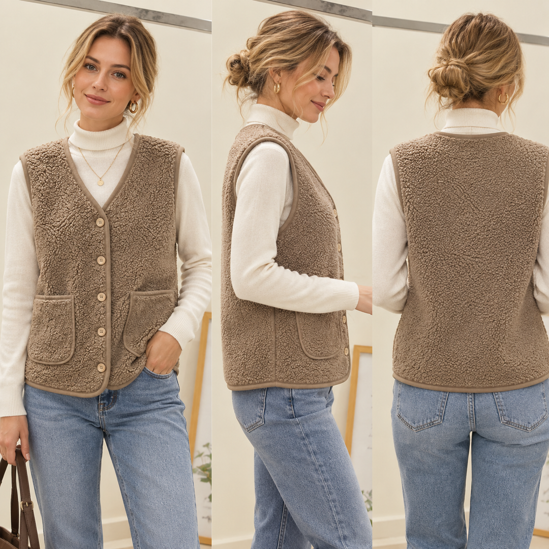 Bethany classic sleeveless vest jacket – image 4