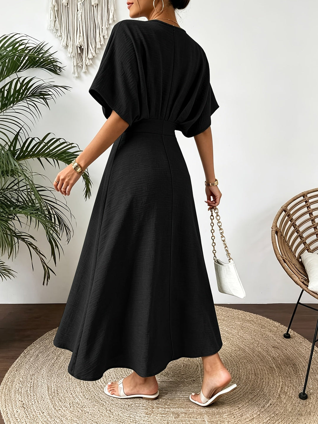 Romilly midi dress, back view