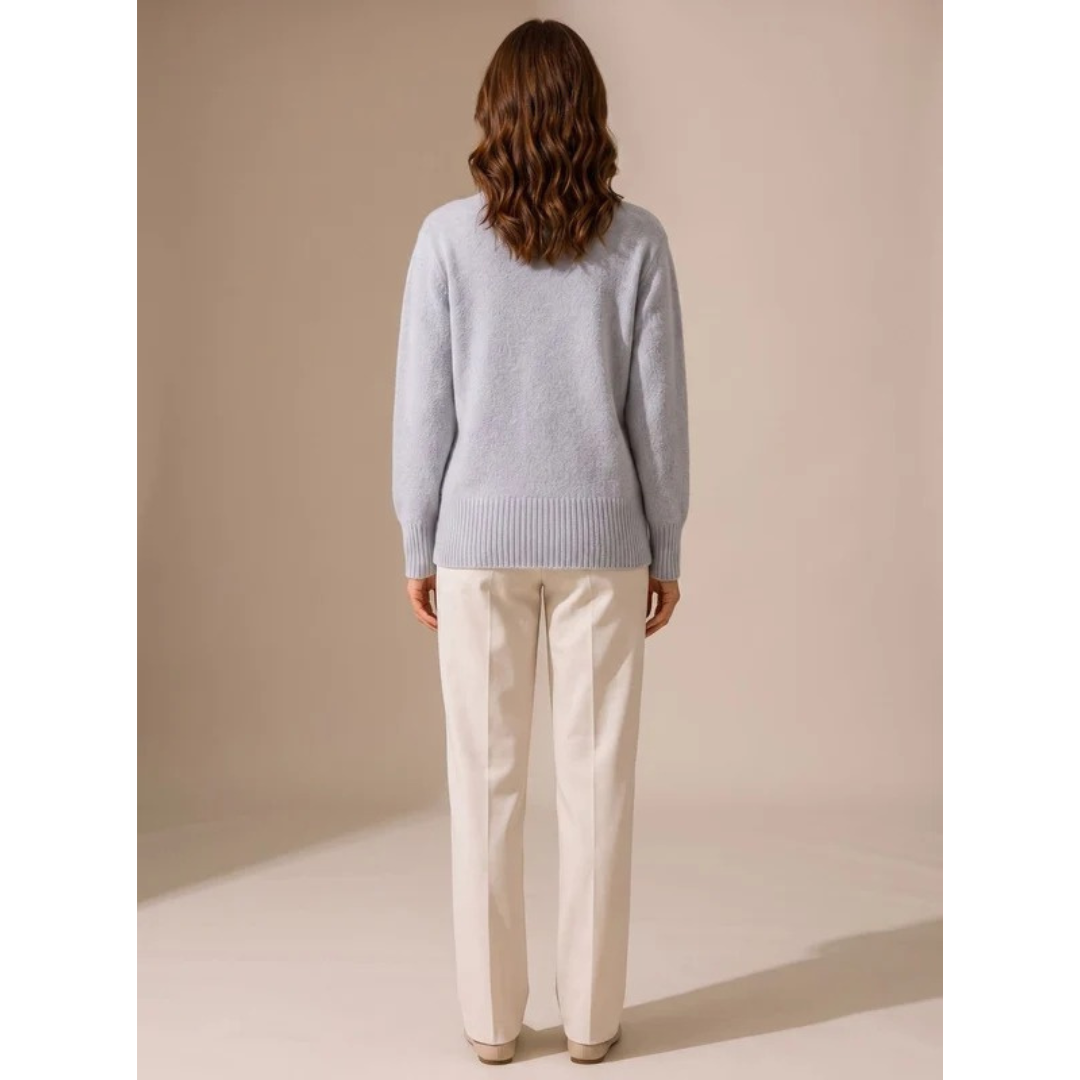 Faye button up knit cardigan, front view