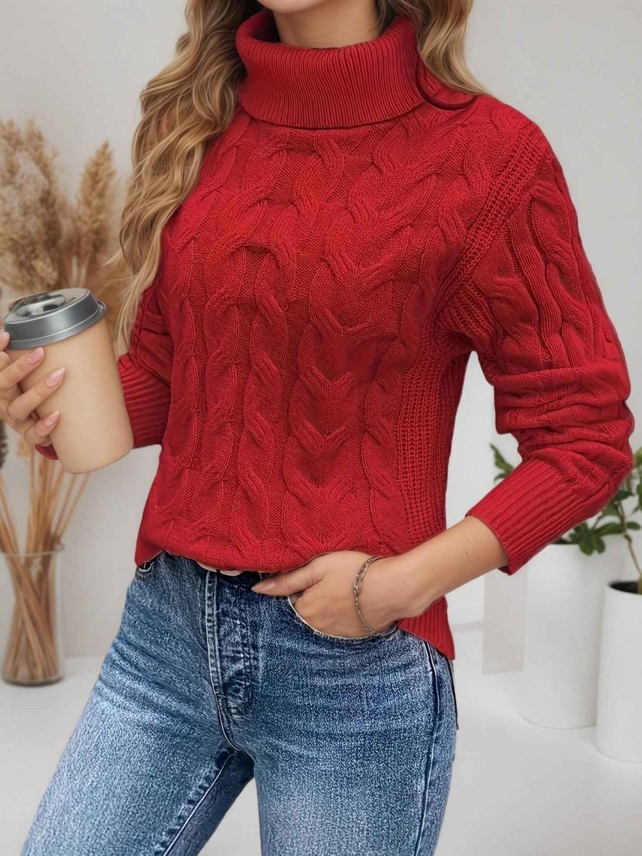 Jessamine cable knit jumper in light pink