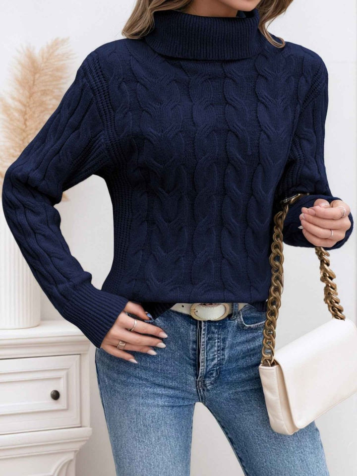 Jessamine cable knit jumper, cable pattern detail