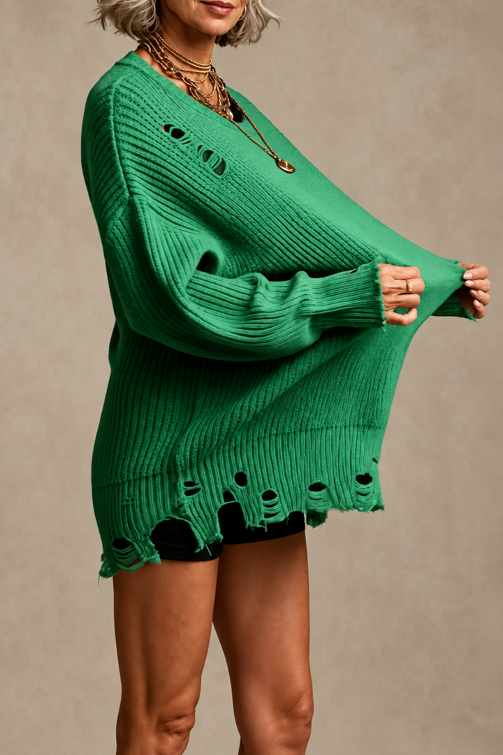 Lova oversized ribbed knit jumper – image 14