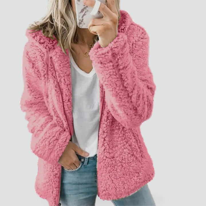 Hattie hooded fleece jacket with pockets
