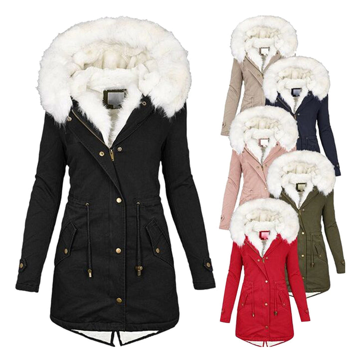 Kjellaug fleece lined winter jacket with detachable hood – image 10
