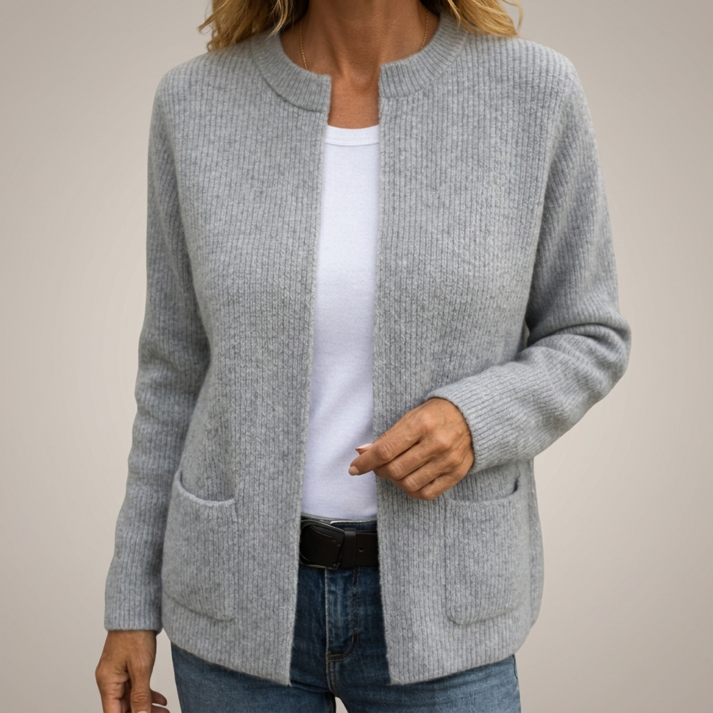 Oddny zip up knit cardigan – image 2