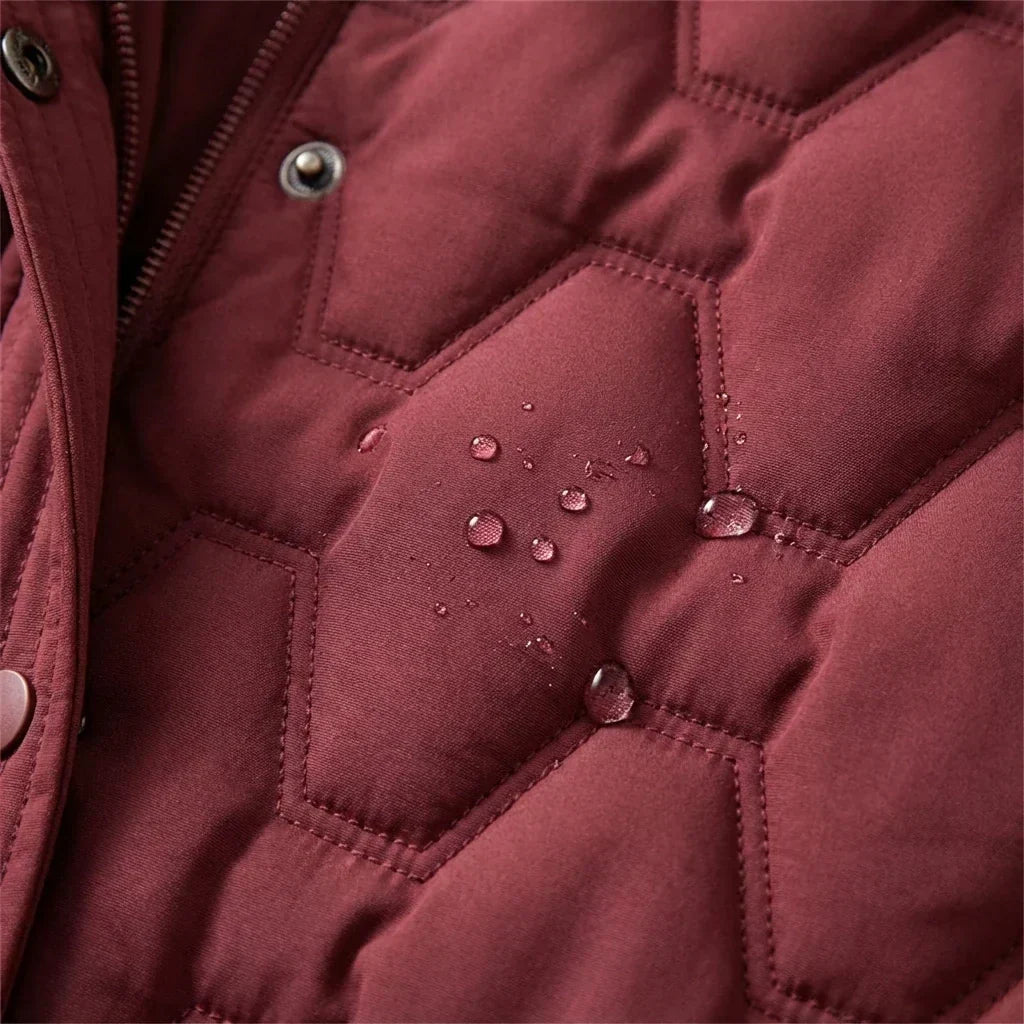Cressida Elegant Longline Hooded Puffer Coat - image 5