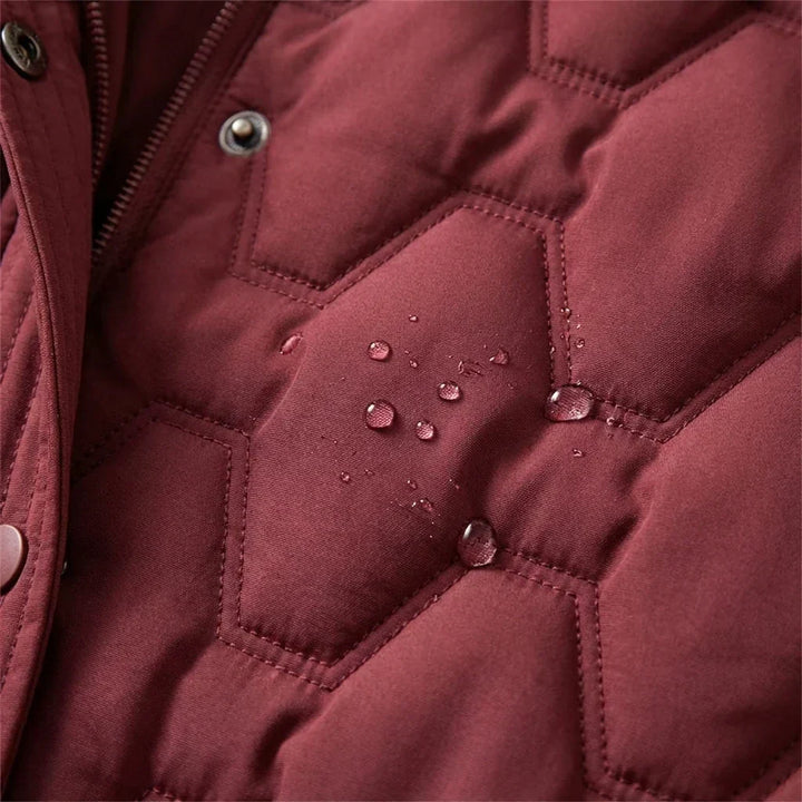 Cressida Elegant Longline Hooded Puffer Coat - image 5