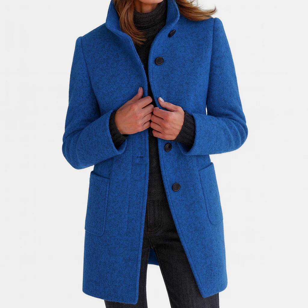 Dorothea fitted button front coat – image 3