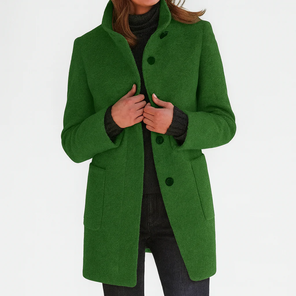 Dorothea fitted button front coat – image 5