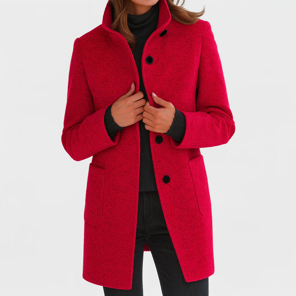 Dorothea fitted button front coat – image 7