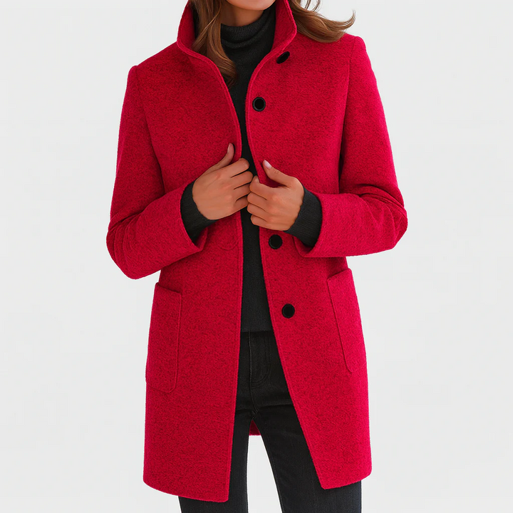 Dorothea fitted button front coat – image 7