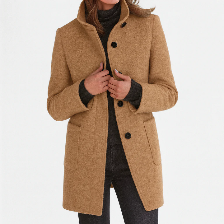 Dorothea fitted button front coat – image 8