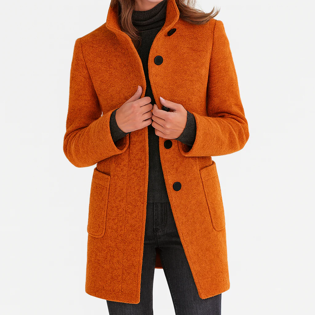 Dorothea fitted button front coat – image 9