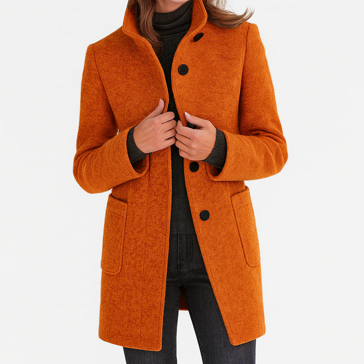 Dorothea fitted button front coat – image 9