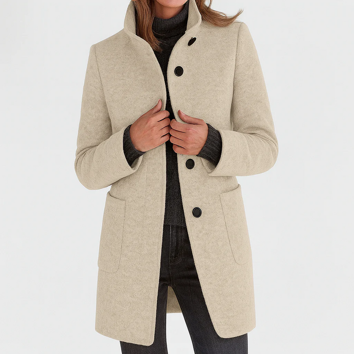 Dorothea fitted button front coat – image 10