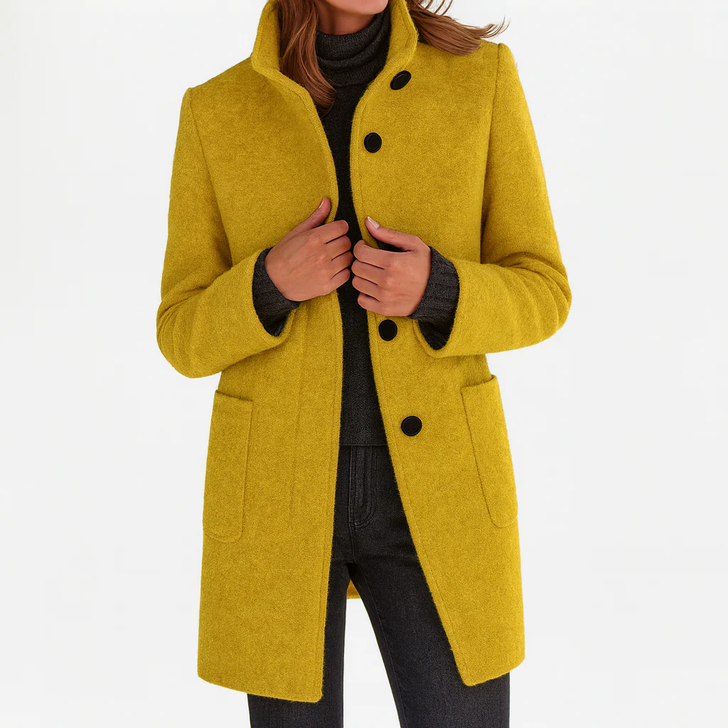 Dorothea fitted button front coat – image 12