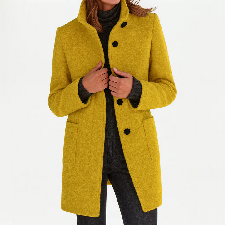 Dorothea fitted button front coat – image 12