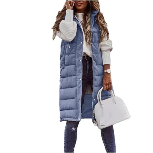 Millicent longline sleeveless coat gilet – image 9