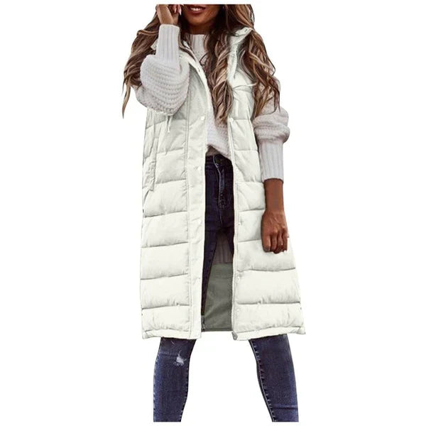 Millicent longline sleeveless coat gilet – image 8