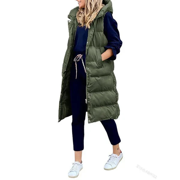 Millicent longline sleeveless coat gilet – image 7