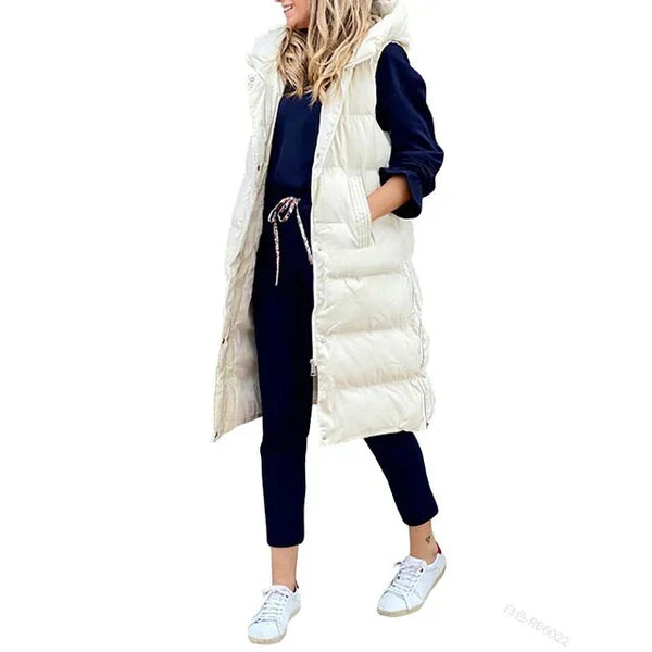 Millicent longline sleeveless coat gilet – image 6