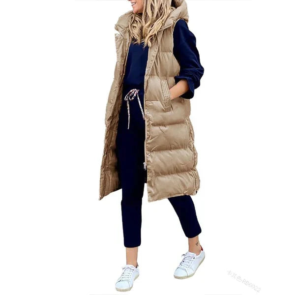 Millicent longline sleeveless coat gilet – image 5