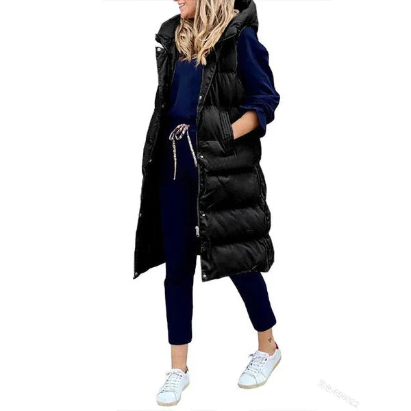 Millicent longline sleeveless coat gilet – image 4