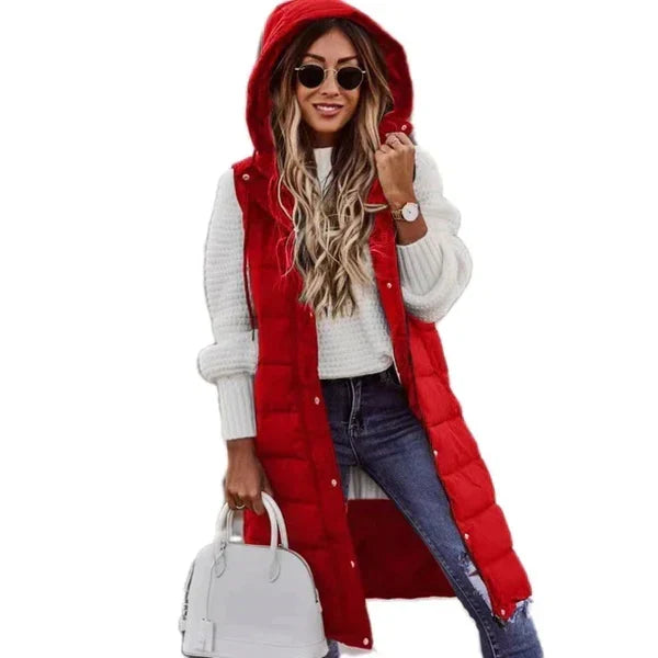 Millicent longline sleeveless coat gilet – image 10