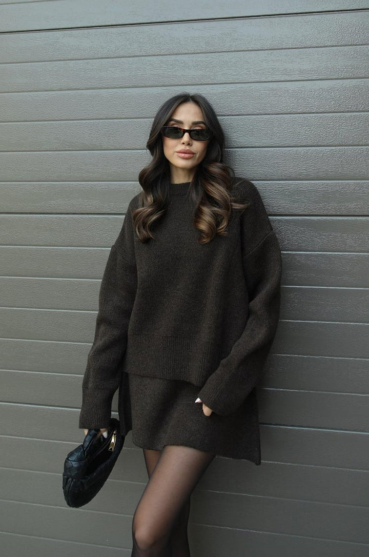 Hanna two piece knit jumper and skirt co-ord set, gallery image 25