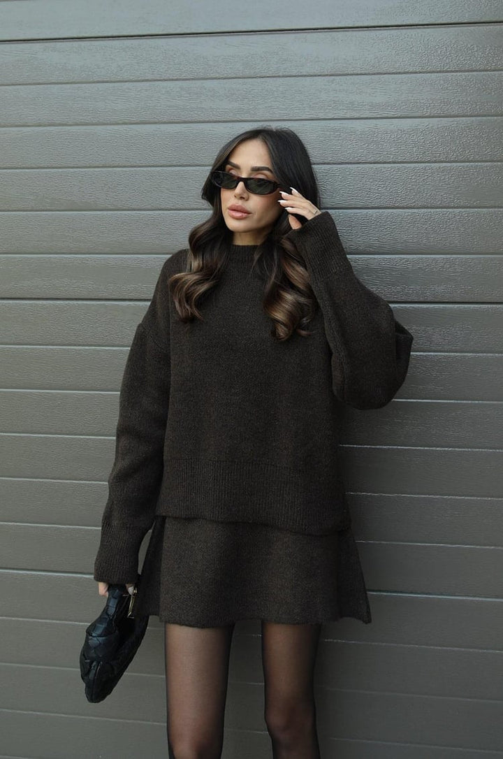 Hanna two piece knit jumper and skirt co-ord set, gallery image 28