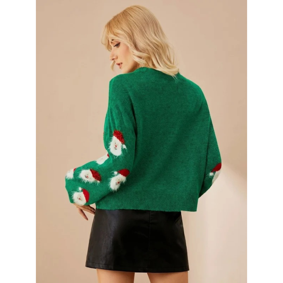 Katinka oversized Christmas jumper, front view