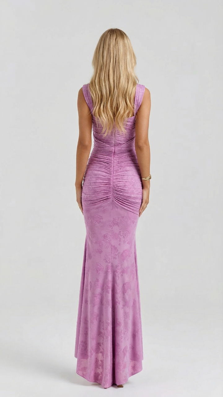 Eleanora corset bodice high low midi dress – image 12