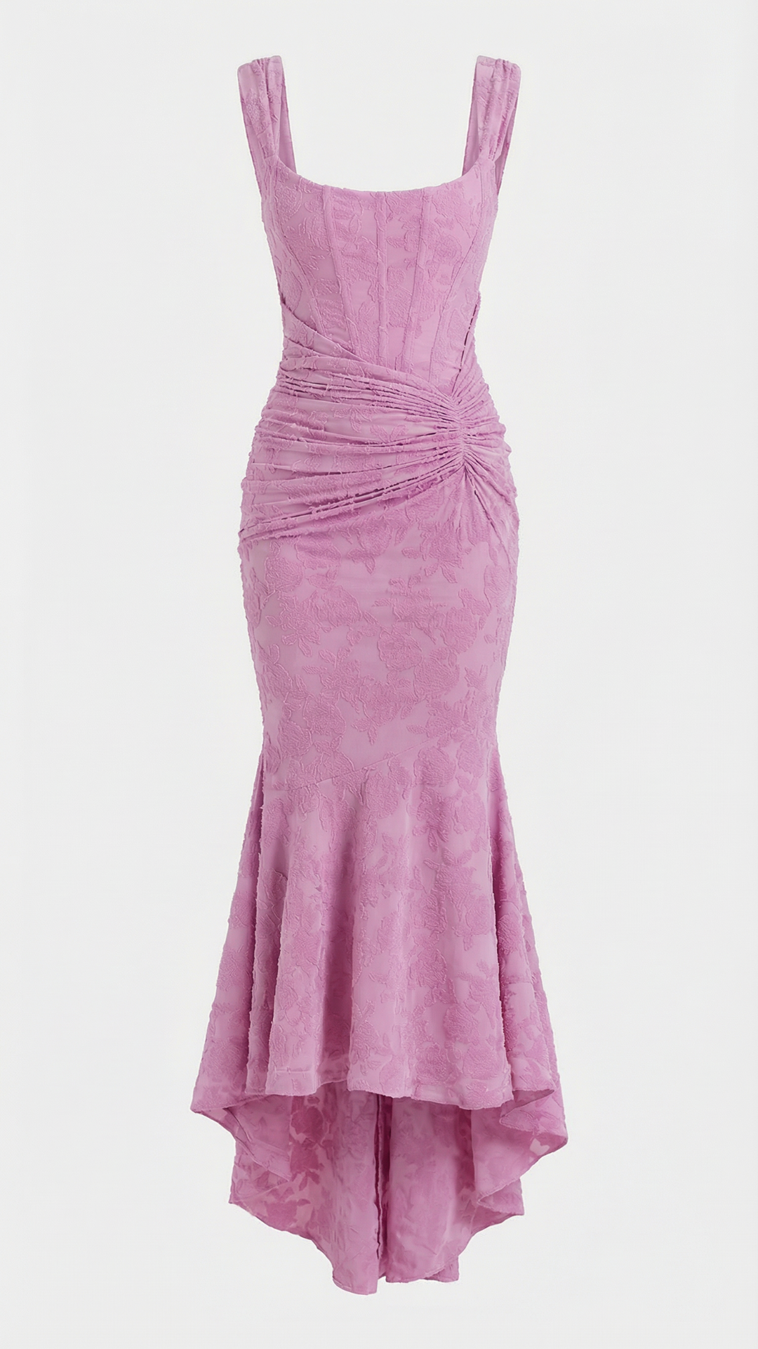 Eleanora corset bodice high low midi dress – image 13