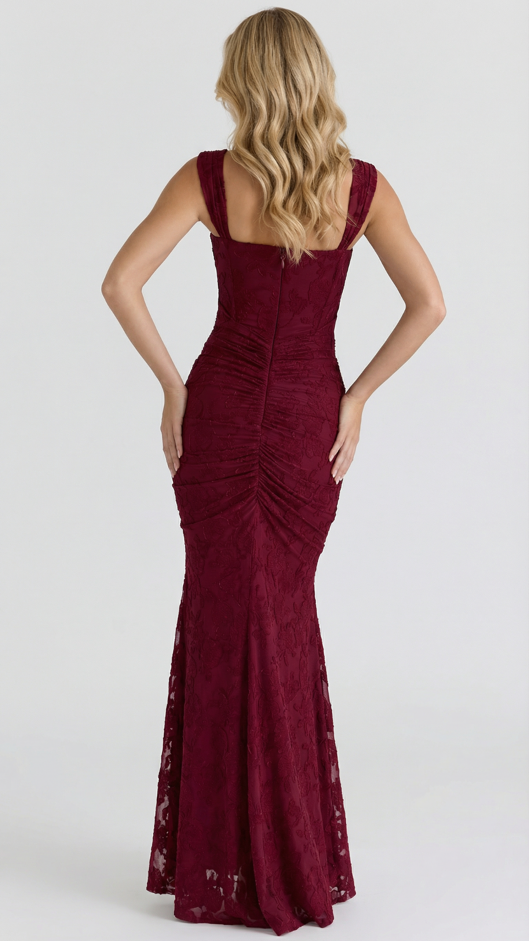 Eleanora corset bodice high low midi dress – image 14