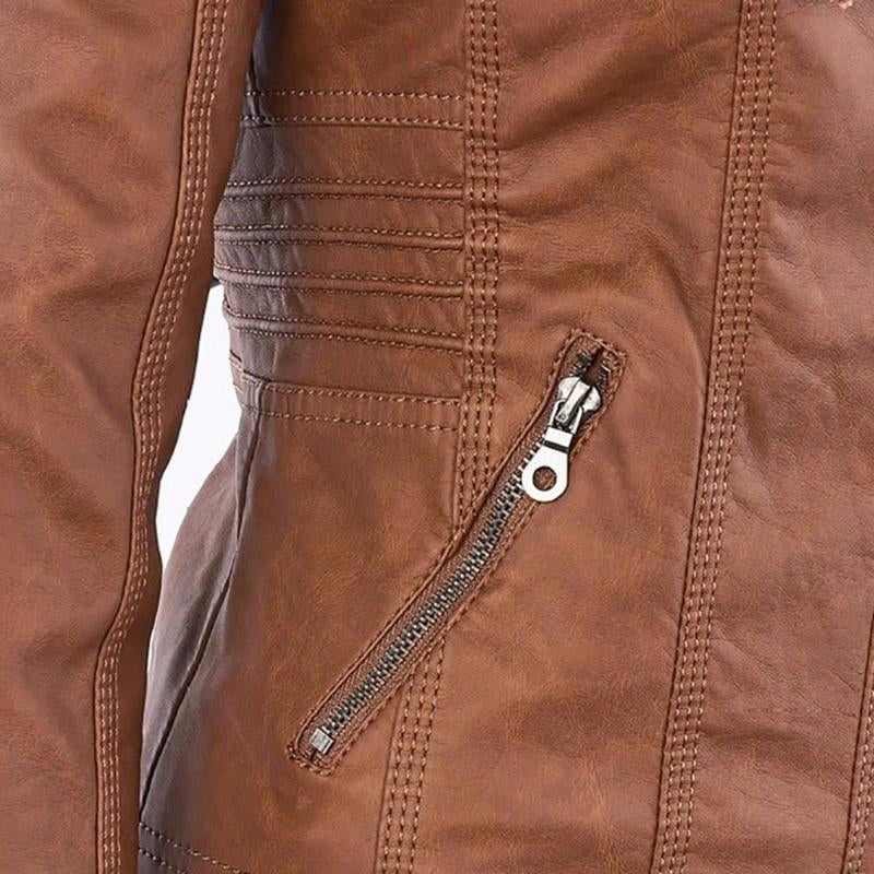 Odessa hooded faux leather jacket, gallery image 10