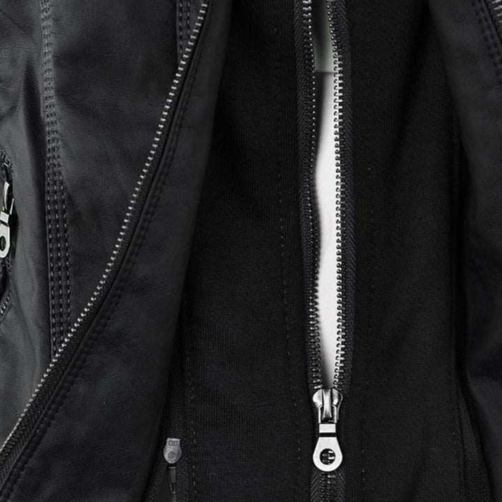 Odessa hooded faux leather jacket, gallery image 12