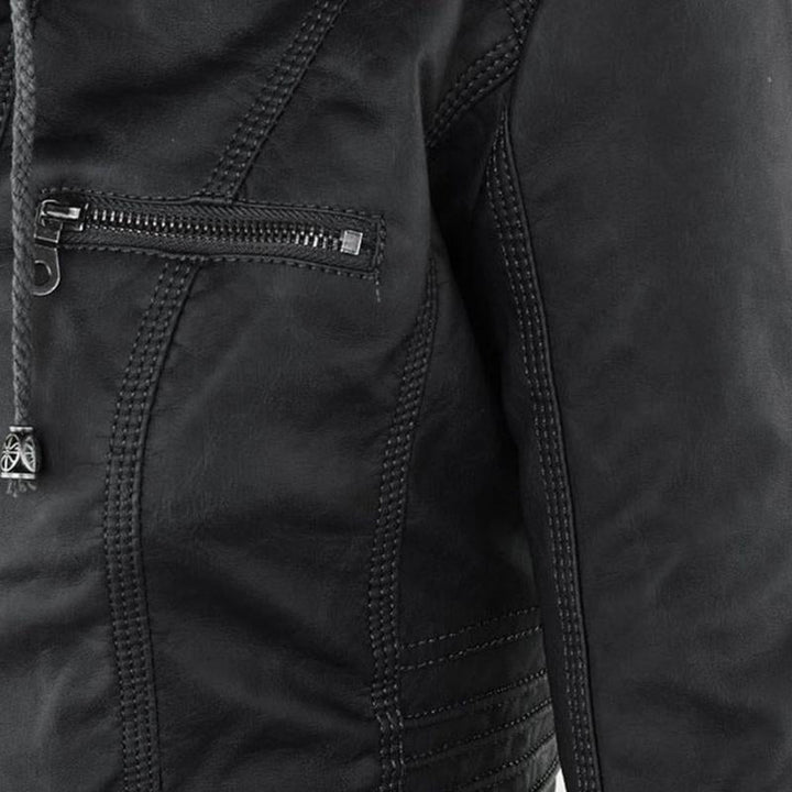 Odessa hooded faux leather jacket, gallery image 13