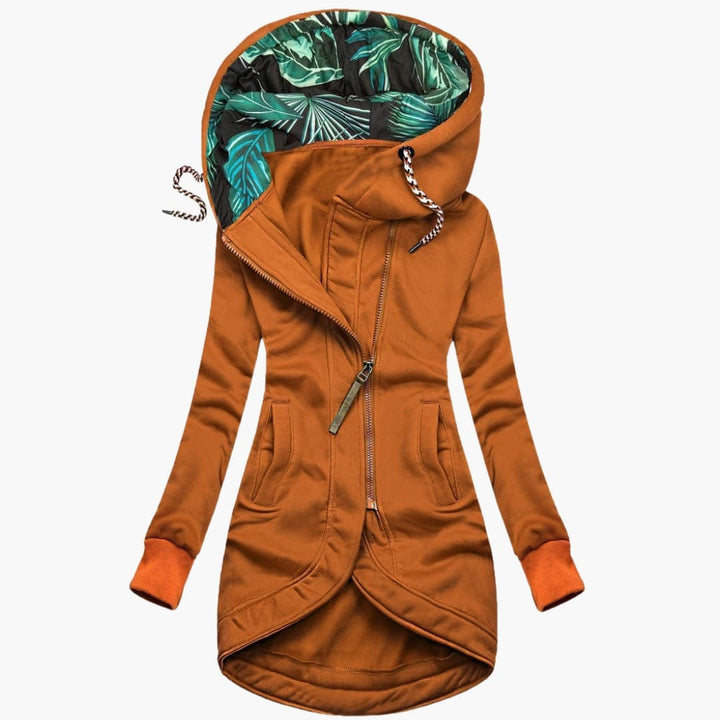Sabine longline hooded jacket in black