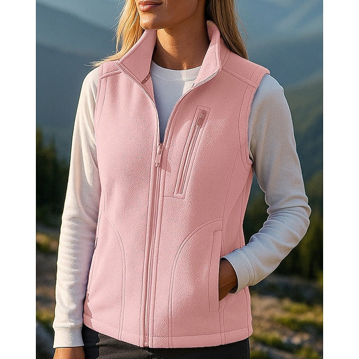 Chloe sleeveless vest jacket with pockets – image 4