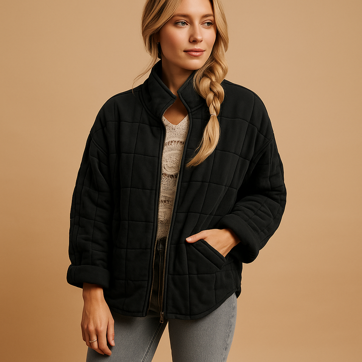Ursula relaxed quilted jacket with side pockets – image 3