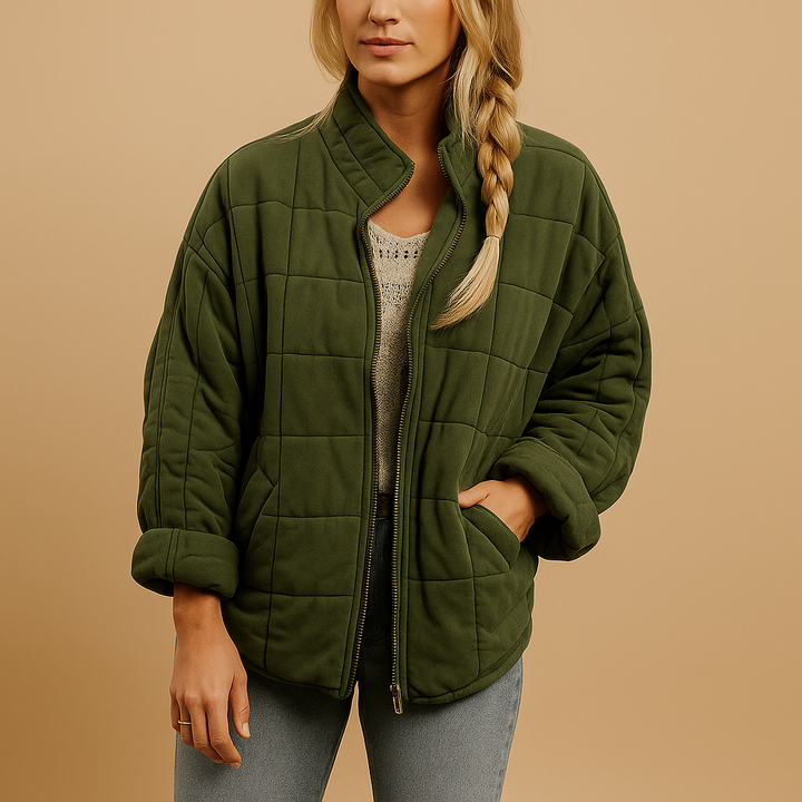 Ursula relaxed quilted jacket with side pockets – image 2