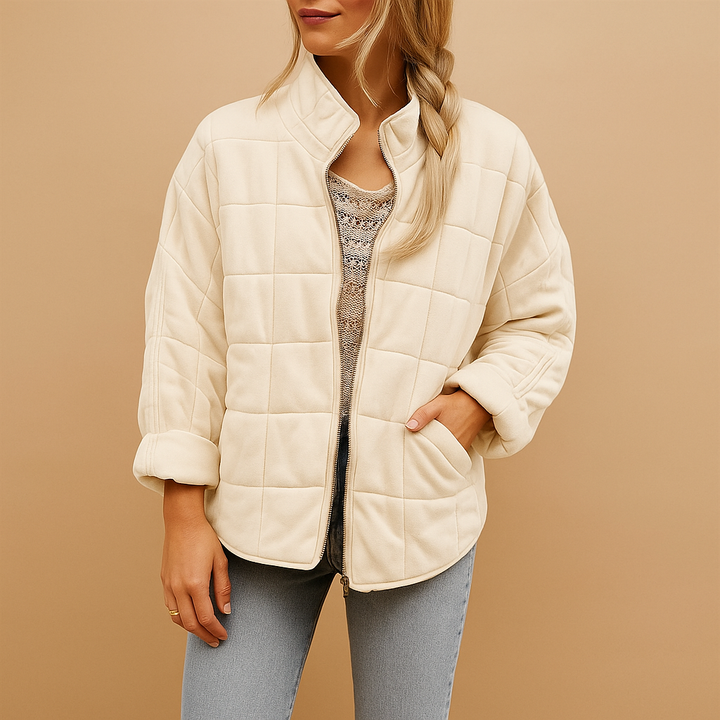 Ursula relaxed quilted jacket with side pockets