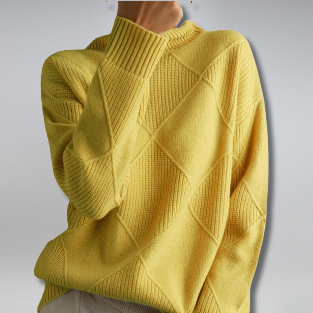 Aveline Elegant Longline Ribbed Turtleneck Jumper - image 4