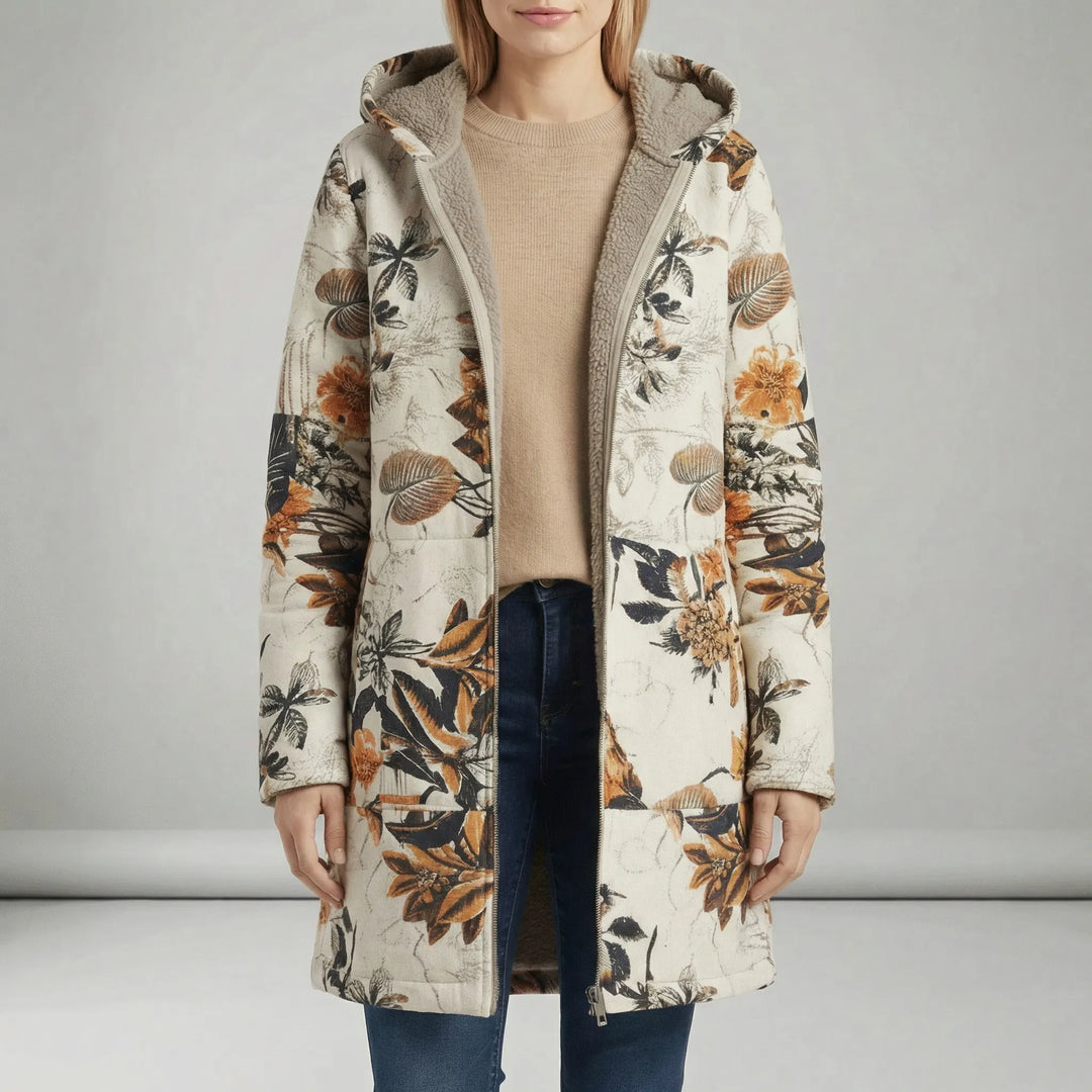 Liberata long fitted hooded jacket – image 3