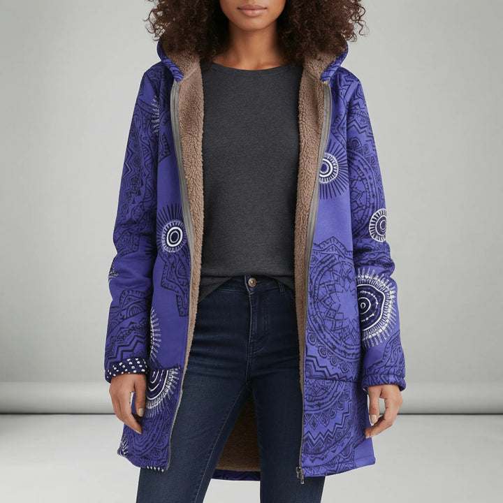 Liberata long fitted hooded jacket – image 4