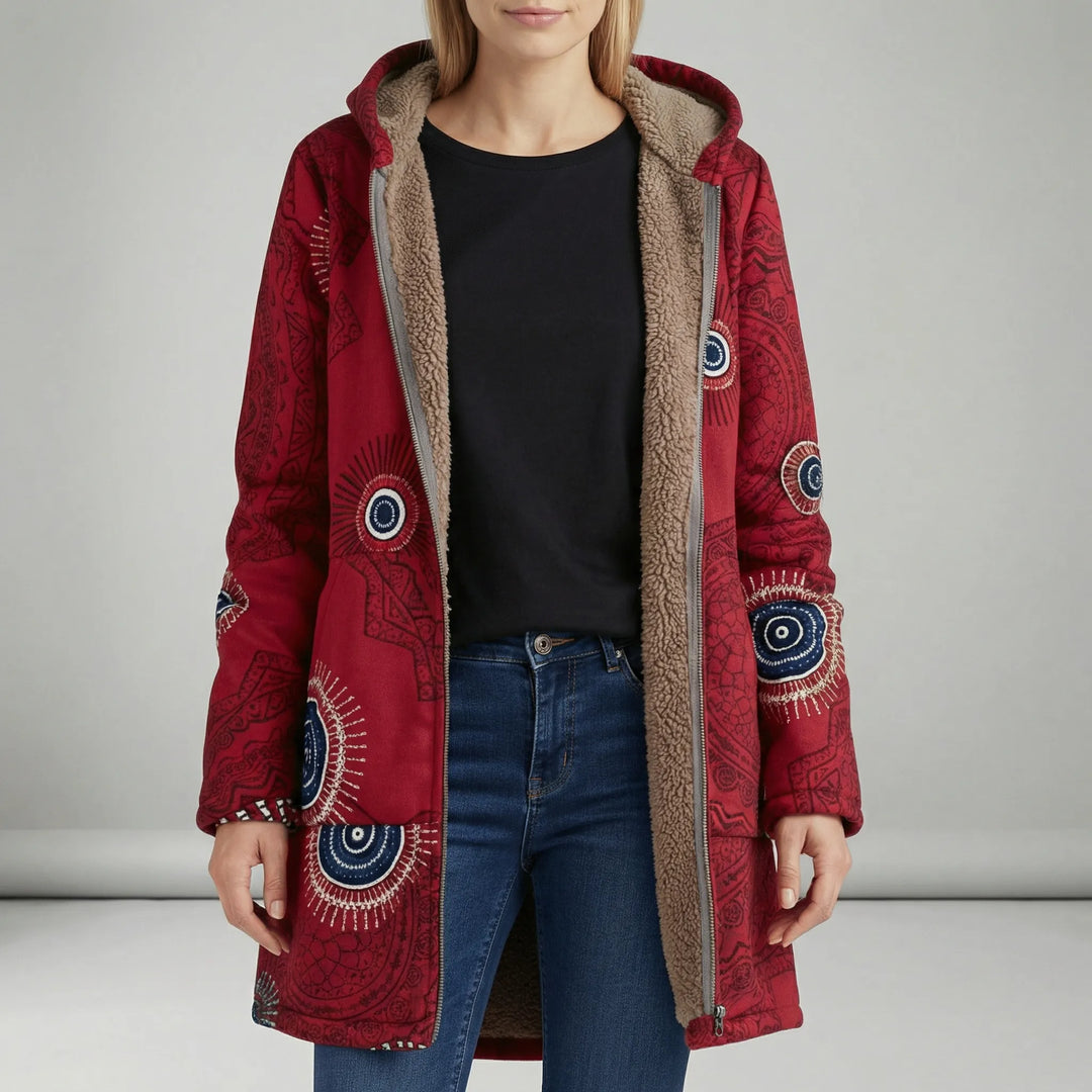 Liberata long fitted hooded jacket – image 5